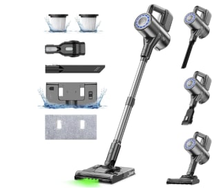 Aspiradora sin Cable con Mopa S7 Plus 40Kpa Aspira y Friega 2 en 1 Fregasuelos con Luz Verde por 69€