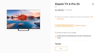 Xiaomi TV A Pro 55" + Xiaomi Band 8 Pro por $5,500
