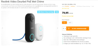 Reolink Smart 2K+ Wired PoE Video Doorbell Met Chime voor €79,95 bij Robbshop