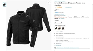 Chaqueta moto Seventy Degrees por 67,20€
