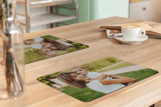 Moederdagtip: Placemats sets eigen foto met 75% korting! Al vanaf € 3,74.