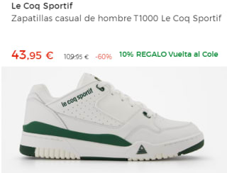 Zapatillas casual de hombre Le Coq Sportif T1000 por 43.95€