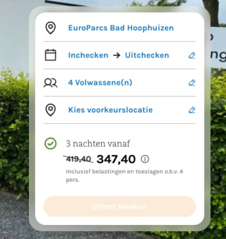 4 persoons feyenoord huis voor 347,40 euro