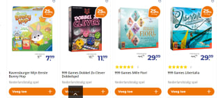 25% extra kassakorting op alle spellen en puzzels bij Trekpleister