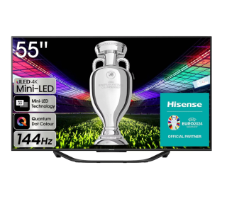 TV Mini LED 55'' Hisense 55U7KQ Full Array Local Dimming 144Hz 4K Quantum Dot Colour por 555€