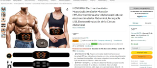 Electroestimulador Abdominal HONGXIAN por solo 15€