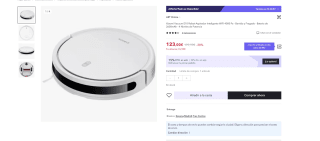 Robot Aspirador Inteligente WiFi 4000 Pa marca Xiaomi Vacuum E10 por 108€