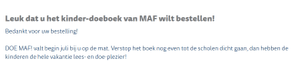 Gratis Stichting MAF Doeboek voor kinderen