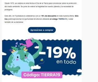 19% de descuento desde Futunatura
