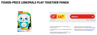 Fisher-Price Linkimals Samenspelen Panda voor €14,99 bij Kruidvat
