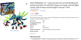 LEGO DREAMZzz - Zoey en Zian de Kattenuil voor €25 bij Amazon