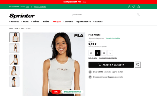 Sujetador deportivo Fila Keshi Mujer por 5,99€