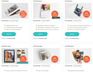 Tot 40% korting bij Albelli