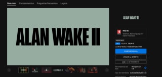 Juego Alan Wake 2 desde Epic Games por 39,99€