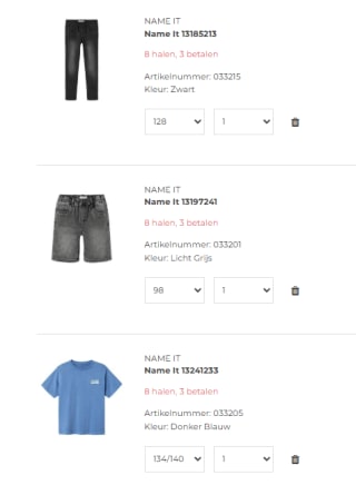 8 halen = 3 betalen bij Ot en Sien