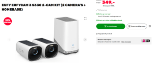Eufy S330 eufyCam 4K cameraset voor €349 bij Boxxer