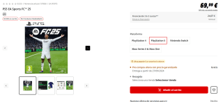 Videojuego EA Sports FC 25 desde 45,99€ varias plataformas hasta 10€ descuento