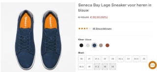 Timberland - Seneca Bay Instappers voor €55 bij Timberland