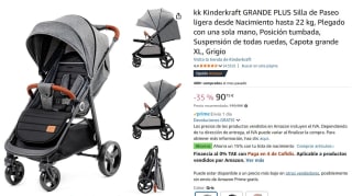 kk Kinderkraft GRANDE PLUS Silla de Paseo ligera desde Nacimiento hasta 22 kg por 85,99€