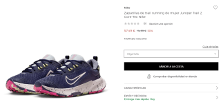 Nike Zapatillas trail running mujer Juniper Trail 2 Gore-Tex por 57,49€