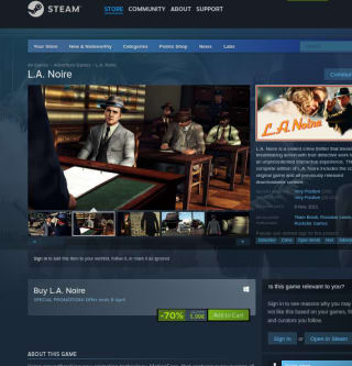 Juego L.A. Noire para PC por solo 5,99€