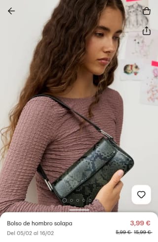 Bolso de hombro con solapa por 3,99€.