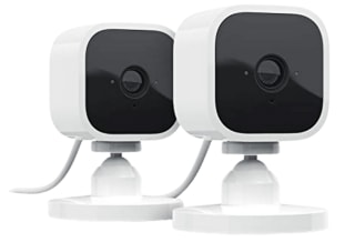 Cámara de vigilancia IP - Amazon Blink Mini, Pack de 2, Full HD, 1080p, Detección de movimiento, Alexa, Blanco por 44,98€