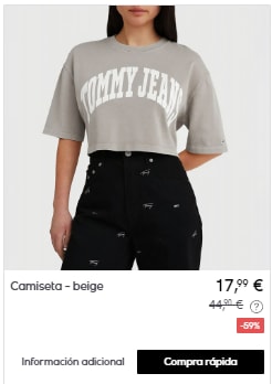 Tommy Jeans - Camisetas por menos de 18€