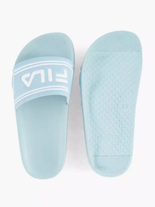 Fila lichtblauwe meisjes badslippers voor €3,24 bij Vanharen