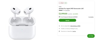 AirPods Pro 2da Gen LAE por $2,999 en Bodega Aurrera
