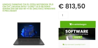 Lenovo ThinkPad T14 Gen 3 (21AH00BUMH) voor €813,50 bij Sicomputers