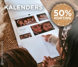 50% korting op kalenders en agenda's bij Smartphoto