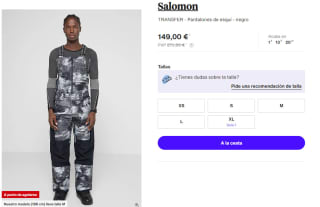 Pantalones de Esqui de Hombre Salomon TRANSFER por 149€