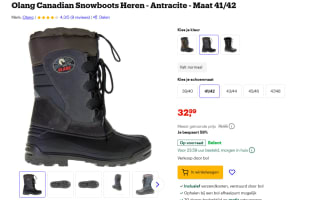 Olang Snowboots heren voor €34 bij Bol