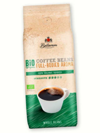 Bio koffiebonen 100% organische Arabica-bonen 500 gram voor €5 bij de Lidl