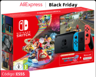 NINTENDO SWITCH NEON + MARIO KART 8 DELUXE + SUSCRIPCION A NINTENDO, por 258€