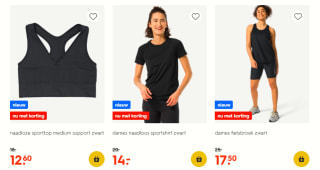 Sportkleding + -accessoires nu met 30% korting bij HEMA