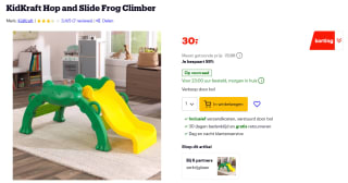 KidKraft Hop and Slide Frog glijbaan voor €30 bij Bol