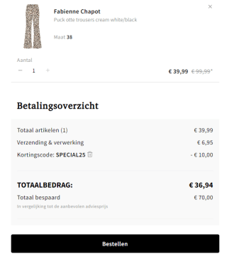 25% extra korting bij Otrium