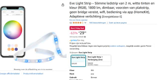 EVE Light Strip - Smart LED Light-Strip 2 meter voor €29,95 bij Amazon