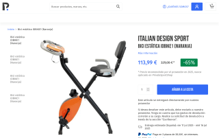 Italian Design Sport IDBIKE1 por 113,99€