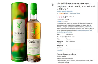 Glenfiddich ORCHARD EXPERIMENT Whisky escocés de pura malta 43% Vol. 0,7 l en caja de regalo por 43,30