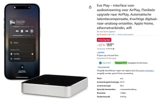 Eve Play netwerkspeler voor €89,99 met Amazon prime