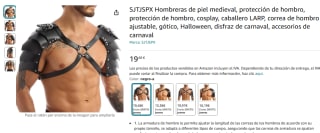 Hombreras de piel medieval por 19,48€