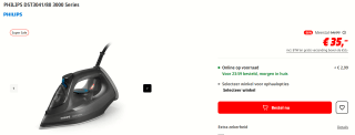 Philips 3000 series DST3041/80 - Stoomstrijkijzer voor €35 bij de MediaMarkt