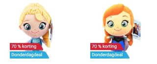 Disney Frozen Knuffel Anna of Elsa met Geluid voor €6 bij Lobbes