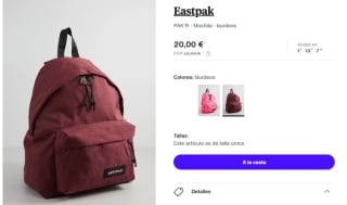Mochila Eastpak PAK'R por 20€