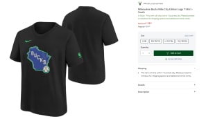 Camiseta para Peques de los Milwaukee Bucks Nike City Edition Logo por 18.6€