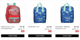 Pepe Jeans estuches y mochilas colegio desde solo 2,99€