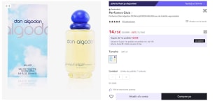 Perfumes Don Algodon DON ALGODON MUJER eau de toilette vaporizador por 14,15€ (8,49€ usuario nuevo)